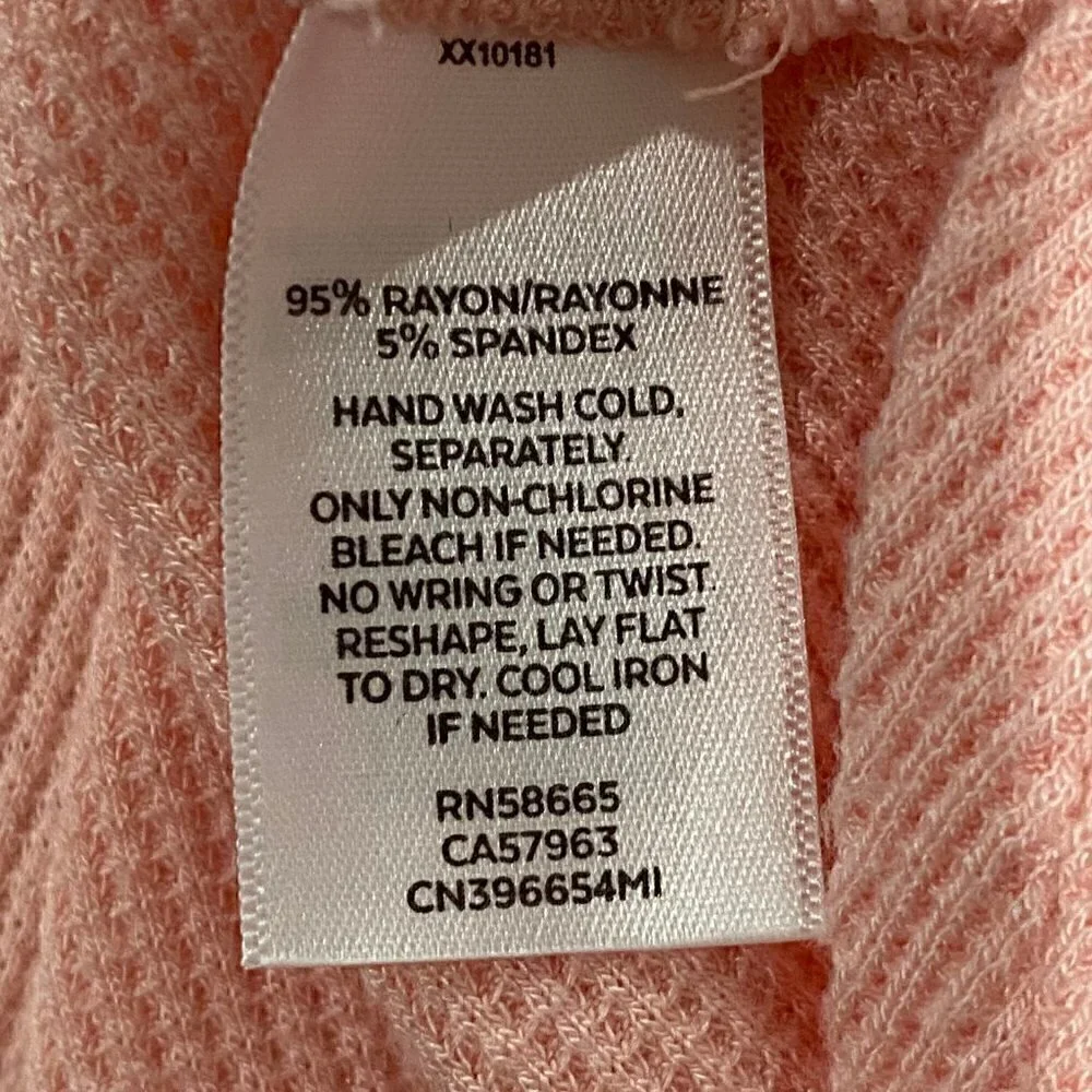 Caslon Women Top Lagenlook High Low Hem Textures Material Very Oversized Size L